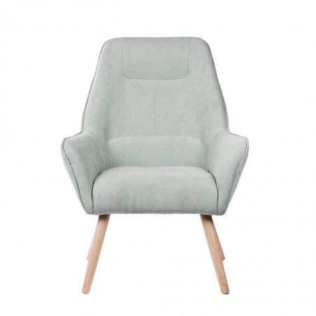 Butaca estilo nórdico color menta  78x74x103h