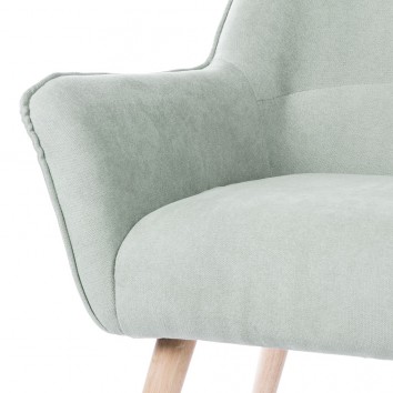 Butaca estilo nórdico color menta  78x74x103h 2