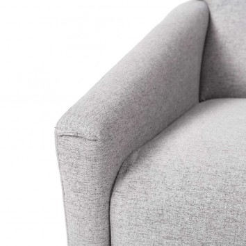 Sillón diseño Mid-Century color gris claro 71x76x88h 2