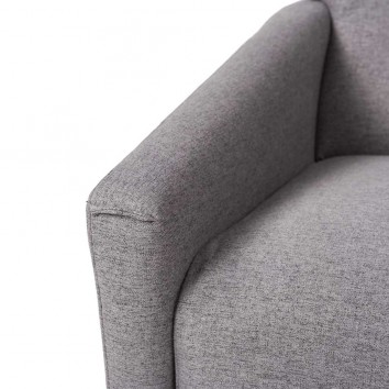 Sillón diseño Mid-Century color gris 71x76x88h 2