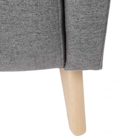 Sillón diseño Mid-Century color gris 71x76x88h