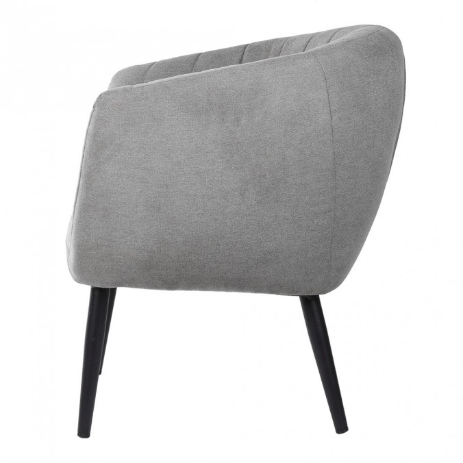 Butaca estilo retro color gris claro  70x70x80h