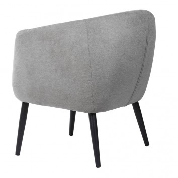 Butaca estilo retro color gris claro  70x70x80h 2
