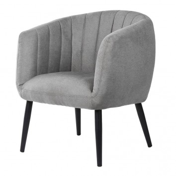 Butaca estilo retro color gris claro  70x70x80h