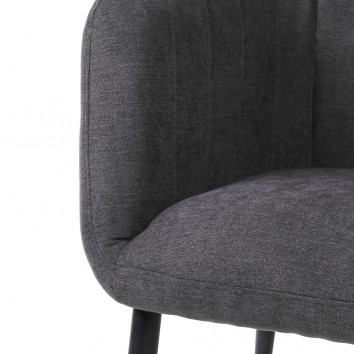 Butaca estilo retro color gris oscuro 70x70x80h 2