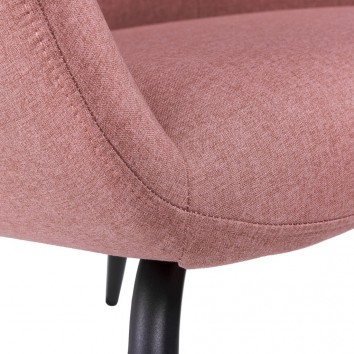 Sillón diseño contemporaneo tono coral 65x69x84h 2