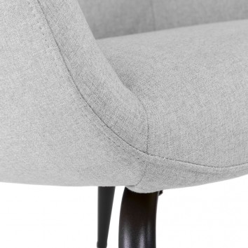 Sillón diseño contemporaneo color gris claro 65x69x84h 2