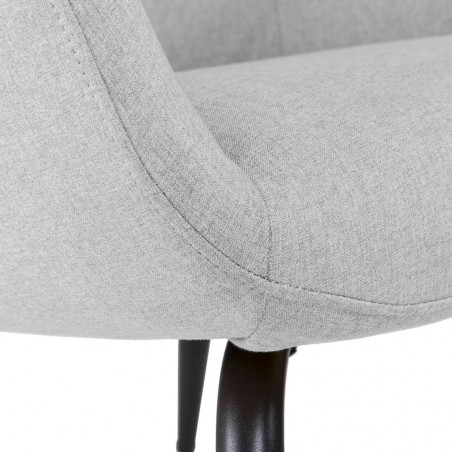 Sillón diseño contemporaneo color gris claro 65x69x84h