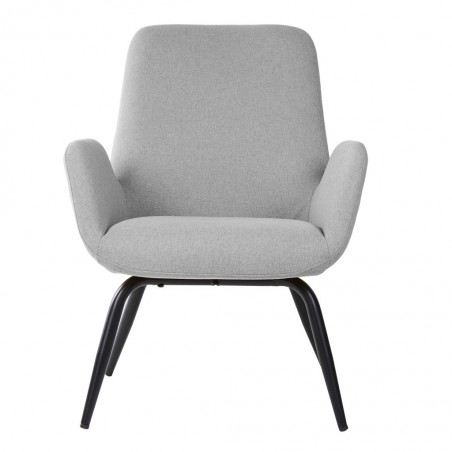 Sillón diseño contemporaneo color gris claro 65x69x84h