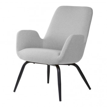 Sillón diseño contemporaneo color gris claro 65x69x84h