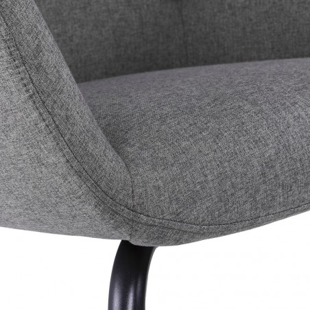 Sillón diseño contemporaneo color gris oscuro 65x69x84h