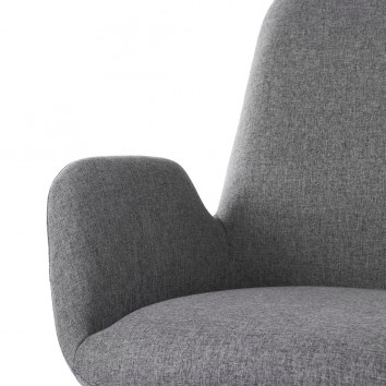 Sillón diseño contemporaneo color gris oscuro 65x69x84h 2