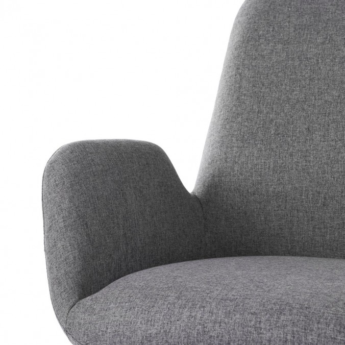 Sillón diseño contemporaneo color gris oscuro 65x69x84h