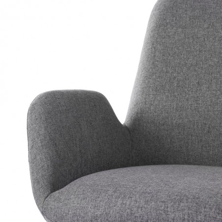 Sillón diseño contemporaneo color gris oscuro 65x69x84h