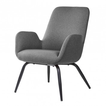 Sillón diseño contemporaneo color gris oscuro 65x69x84h