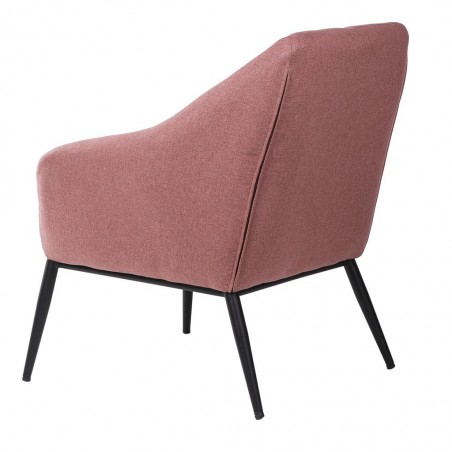 Sillón diseño contemporaneo tono rosa coral 68x70x80h