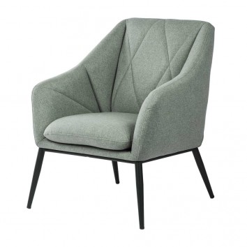 Sillón diseño contemporaneo tono menta 68x70x80h