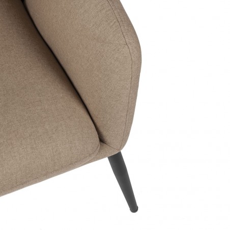 Sillón diseño contemporaneo tono marrón taupe 68x70x80h