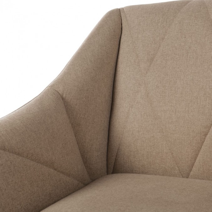Sillón diseño contemporaneo tono marrón taupe 68x70x80h