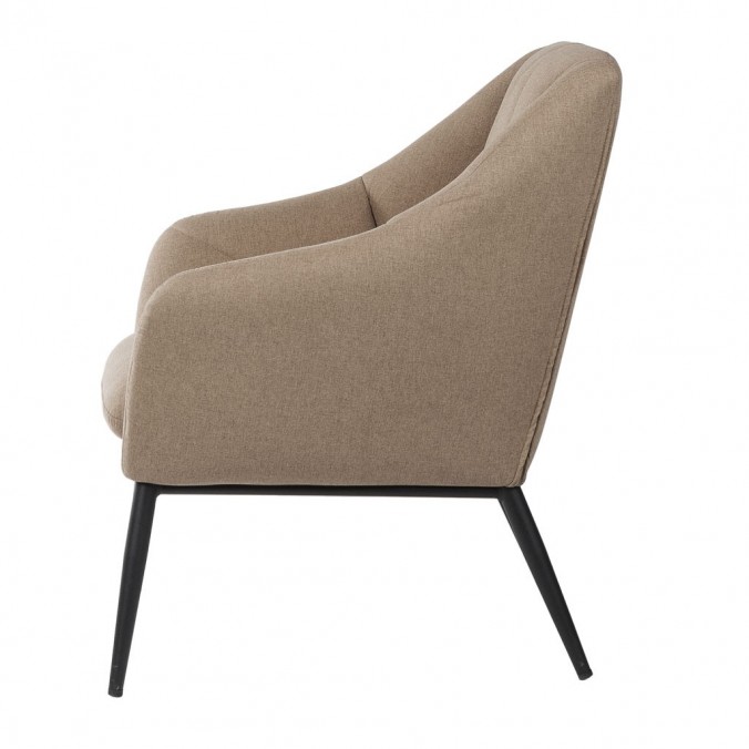 Sillón diseño contemporaneo tono marrón taupe 68x70x80h