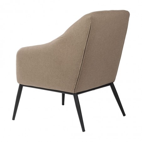 Sillón diseño contemporaneo tono marrón taupe 68x70x80h