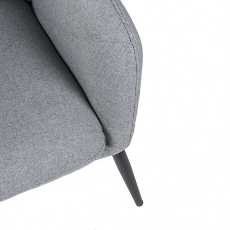 Sillón diseño contemporaneo tono gris claro 68x70x80h