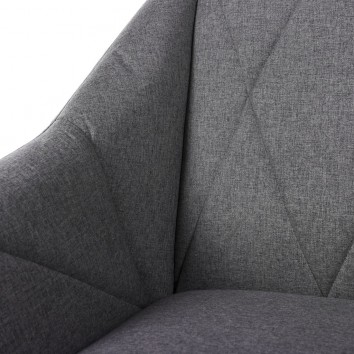 Sillón diseño contemporaneo tono gris oscuro 68x70x80h 2
