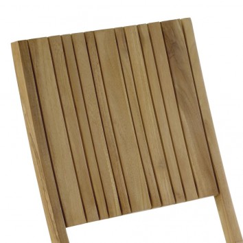 Silla de exterior madera de teca  - 45x45x90h 2
