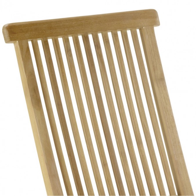 Silla de jardín plegable madera de teca  - 47x60x90h