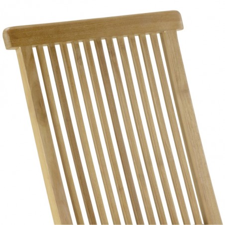 Silla de jardín plegable madera de teca  - 47x60x90h