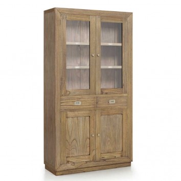 Vitrina estilo colonial 4 puertas 100x40x190h