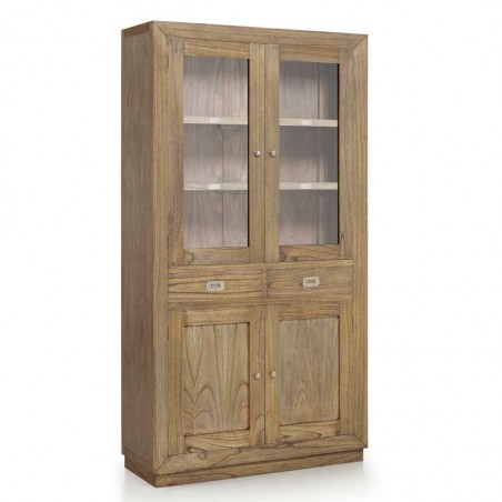 Vitrina estilo colonial 4 puertas 100x40x190h