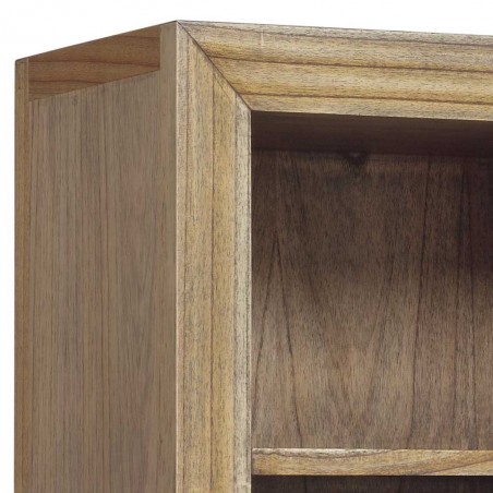 Librería estilo colonial 3 cajones y 4 huecos 55x40x190h