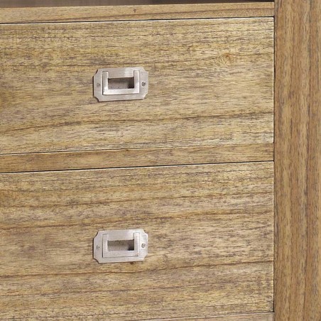 Librería estilo colonial 3 cajones y 4 huecos 55x40x190h