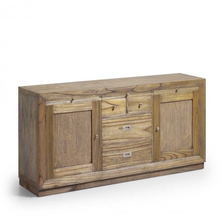 Aparador estilo colonial 4 cajones y 2 puertas 160x40x80h