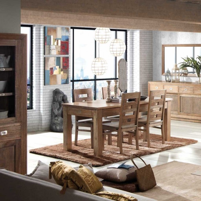 Buffet estilo colonial 4 cajones y 2 puertas correderas 200x50x90h