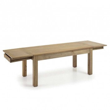 Mesa de comedor extensible de estilo colonial 180-280cm 2