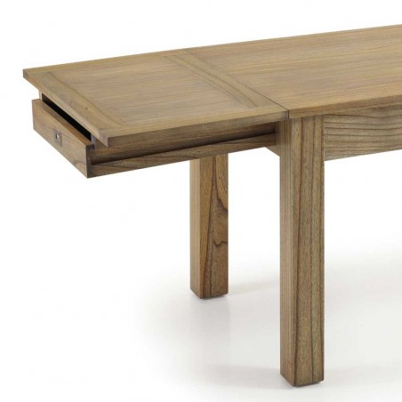 Mesa de comedor extensible de estilo colonial 180-280cm