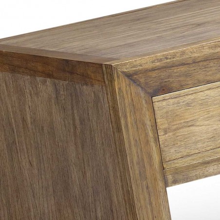 Mesita auxiliar de estilo colonial 60x60x45h