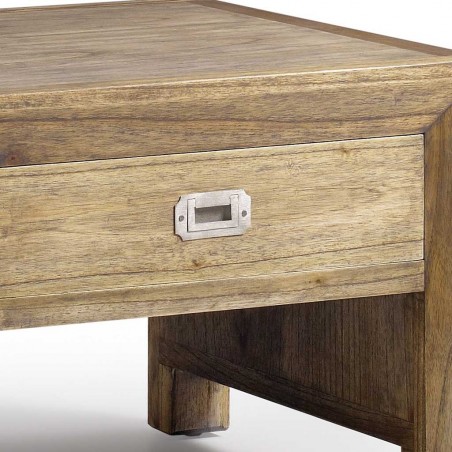 Mesita auxiliar de estilo colonial 60x60x45h