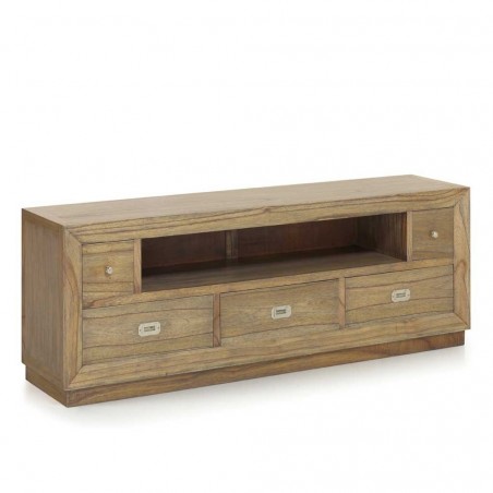 Mueble TV estilo colonial 5 cajones y 1 hueco 160x40x59h