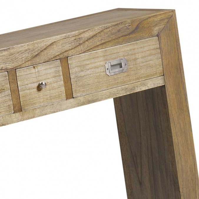 Cosonla de estilo colonial madera mindi 100x30x80h