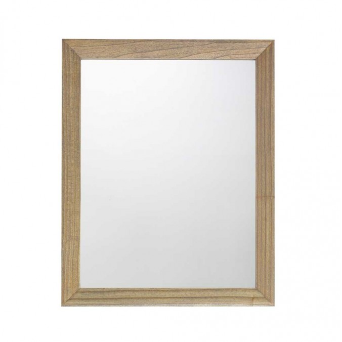 Espejo de pared marco madera de mindi  80x100h