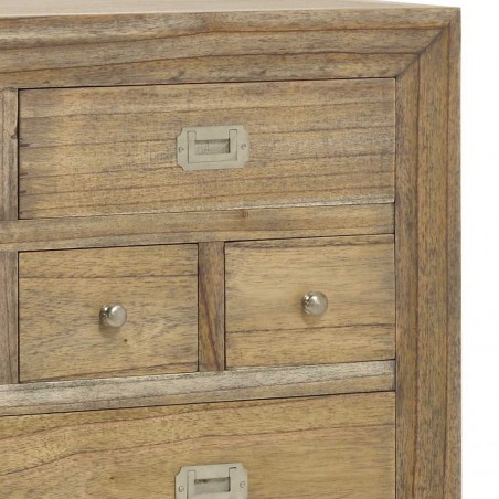 Cómoda de estilo colonial 9 cajones 100x45x110h