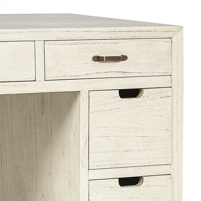 Escritorio de estilo rústico vintage 125x60x77h