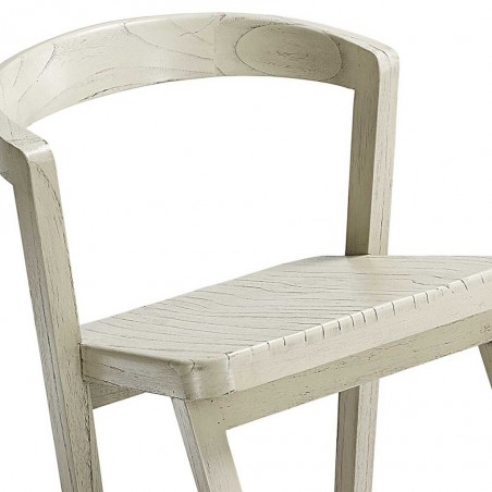 Silla madera maciza estilo rústico vintage 45x50x80h