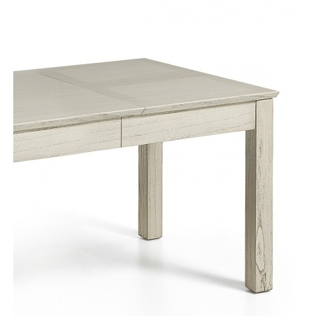 Mesa de comedor extensible estilo rústico 160-220cm x 90cm