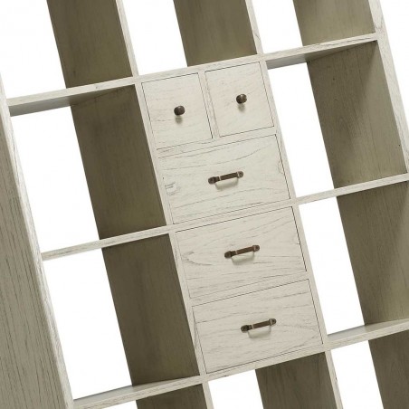 Librería de estilo rústico vintage 115x35x167h