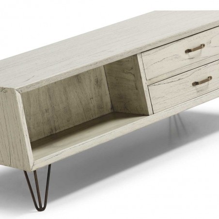 Mesa de centro estilo rústico vintage 115x60x45h