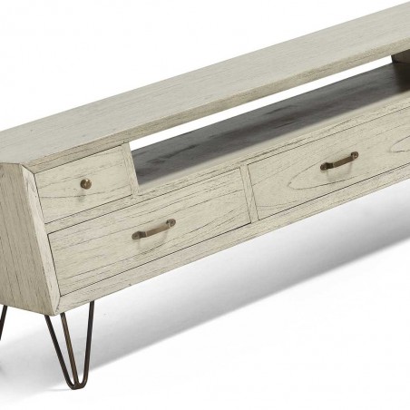 Mueble TV de estilo rústico vintage 150x40x45h